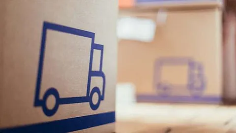 Umzugskarton mit Transporter 